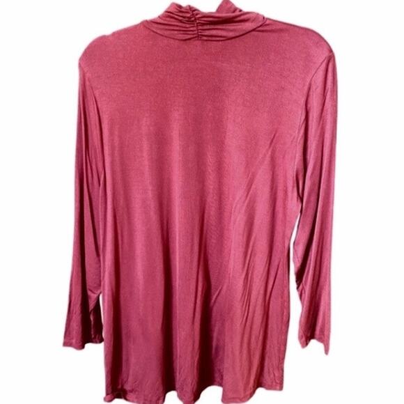 Soft Surroundings Turtleneck Tunic Top Rust Orange Womens Size Large - Picture 2 of 5